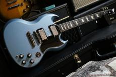 Gibson Les Paul SG Standard Blue 2011 w/ Monty's Guitars PAF Pickups Raw Nickel Set_2