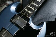 Gibson Les Paul SG Standard Blue 2011 w/ Monty's Guitars PAF Pickups Raw Nickel Set_5