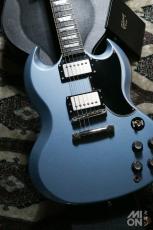 Gibson Les Paul SG Standard Blue 2011 w/ Monty's Guitars PAF Pickups Raw Nickel Set_11