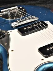 Novo Guitars 2025 LIMITED SERUS J Finish Over Finish -Lake Placid Blue over '64 3 Tone Burst-_9