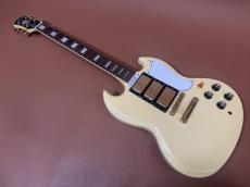 Epiphone G-400 Les Paul (SG) Custom Vintage White / Mahogany Body and Mahogany Set-Neck・Original Grover Peg and Gold Parts・Original Pickup X 3・Vintage White Color【With Original Soft Case 】2004年代製