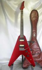 Tokai FVD-50 / Flying V・Sen or Alder Body・Original Peg・Maple Neck・Rosewood Fingerboard・PI-11BZ Original Pickup・SS-CII Tremolo Arm・Super bolt-on neck・Metallic Red Color【With Original Soft Case】1983年製_11