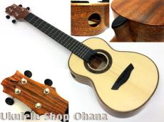 Akira Niihori Ukulele [Cobra] グランドコンサート サイドホール #02041 ジャーマンスプルース/アフリカンマホガニー(裏1P)