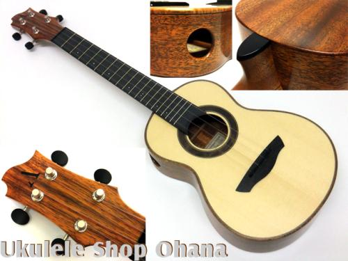 Akira Niihori Ukulele [Cobra] グランドコンサート サイドホール #02041 ジャーマンスプルース/アフリカンマホガニー(裏1P)