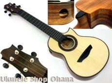 Akira Niihori Ukulele [Cobra] グランドコンサート サイドホール カッタウェイ #02042 イングルマンスプルース/ハワイアンコア