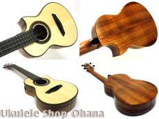 Akira Niihori Ukulele [Cobra] グランドコンサート サイドホール カッタウェイ #02042 イングルマンスプルース/ハワイアンコア_3