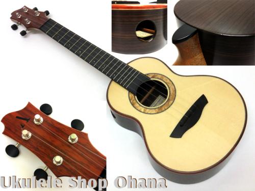 Akira Niihori Ukulele [Daizu] スモールコンサート サイドホール #06008 ジャーマンスプルース/インディアンローズウッド(裏1P)