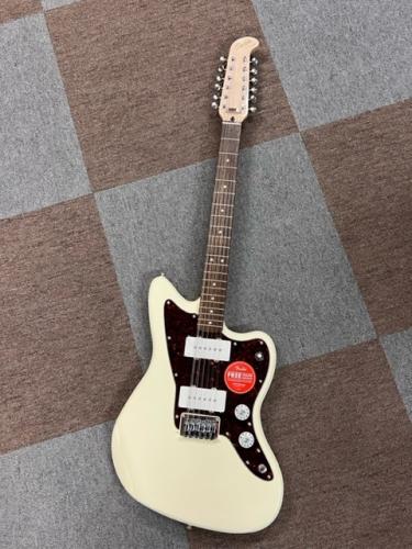 Squier Paranormal Jazzmaster XII, Laurel Fingerboard, Tortoiseshell Pickguard, Olympic White