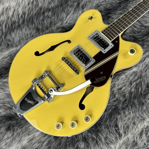 Gretsch G2604T Streamliner Rally II Center Block with Bigsby Two-Tone Bamboo Yellow/Copper Metallic