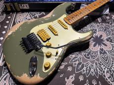 Fender Custom Shop Alley Cat Stratocaster Heavy Relic / Faded Army Drab Green_3