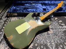 Fender Custom Shop Alley Cat Stratocaster Heavy Relic / Faded Army Drab Green_7