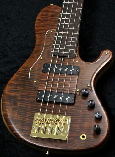 saitias guitars Aquarius 5 FM Standard /Dark Brown Satin【4.15kg】【Kariya製PU×Humpback製プリアンプ】