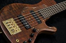 saitias guitars Aquarius 5 FM Standard /Dark Brown Satin【4.15kg】【Kariya製PU×Humpback製プリアンプ】_2