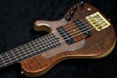 saitias guitars Aquarius 5 FM Standard /Dark Brown Satin【4.15kg】【Kariya製PU×Humpback製プリアンプ】_5