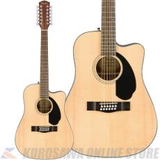 Fender CD-60SCE Dreadnought 12-string, Walnut Fingerboard, Natural【アクセサリープレゼント】(ご予約受付中)【ONLINE STORE】