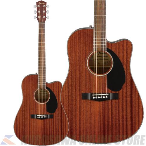 Fender CD-60SCE Dreadnought, Walnut Fingerboard, All-Mahogany【アクセサリープレゼント】(ご予約受付中)【ONLINE STORE】