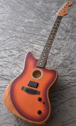 Fender American Acoustasonic Jazzmaster, Tobacco Sunburst, Ebony 【高性能ケーブルプレゼント】【即納可能】【ONLINE STORE】