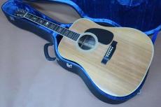 Gaban Made by 春日楽器 FD-6 / Solid Spruce Top・Ziricote Side and Back・Hexagon Inlay・Original Grover Peg・White Mulch Binding・Ebony fingerboard and Bridge・Mahogany Neck・Black Color Pick guard【With Hard Case】 1974年製　