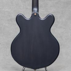 Victor Baker Guitars Model 35 Chambered Semi-hollow Black Smoke Stain Block Position Gold Hardware S/N:754_3