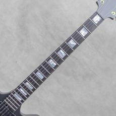 Victor Baker Guitars Model 35 Chambered Semi-hollow Black Smoke Stain Block Position Gold Hardware S/N:754_7