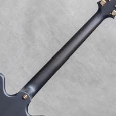 Victor Baker Guitars Model 35 Chambered Semi-hollow Black Smoke Stain Block Position Gold Hardware S/N:754_8