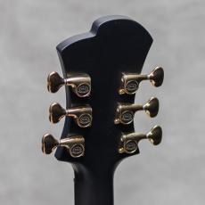 Victor Baker Guitars Model 35 Chambered Semi-hollow Black Smoke Stain Block Position Gold Hardware S/N:754_10