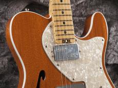 Fender 2017 Limited Edition American Elite Mahogany Tele Thinline ~Natural~_4