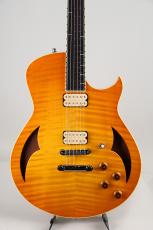 Marchione Guitars Semi Hollow 59 Burst Deluxe Miki 200th Anniversary / Master Grade Swiss Maple top Amber Burst