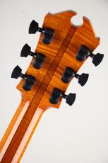 Marchione Guitars Semi Hollow 59 Burst Deluxe Miki 200th Anniversary / Master Grade Swiss Maple top Amber Burst_4