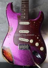 Fender Custom Shop ’62 Stratocaster Heavy Relic / Magenta Sparkle_3