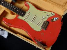 Fender Custom Shop Michael Landau 1963 Stratocaster Relic Fiesta Red over 3 Tone Sunburst_3
