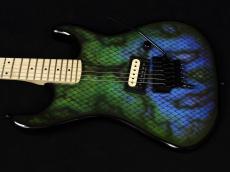 KRAMER Baretta Custom Graphics “Viper”  Snakeskin Green Blue Fade_3