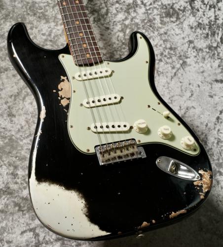 Fender Custom Shop 1960 Stratocaster Super Heavy Relic Aged Black/Olympic White [3.64kg]【オーダーモデル】