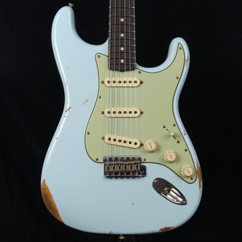 Fender Custom Shop Limited Edition 1960 Stratocaster Relic Matching Head Aged Sonic Blue