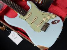 Fender Custom Shop Limited Edition 1960 Stratocaster Relic Matching Head Aged Sonic Blue_3