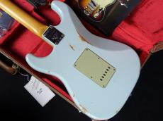 Fender Custom Shop Limited Edition 1960 Stratocaster Relic Matching Head Aged Sonic Blue_8