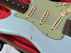 Fender Custom Shop Limited Edition 1960 Stratocaster Relic Matching Head Aged Sonic Blue_11