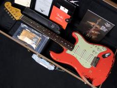 Fender Custom Shop Michael Landau 1963 Stratocaster Relic Fiesta Red over 3-Color Sunburst_2
