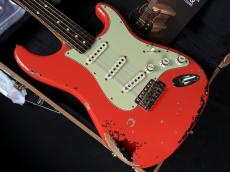 Fender Custom Shop Michael Landau 1963 Stratocaster Relic Fiesta Red over 3-Color Sunburst_3