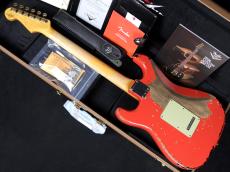 Fender Custom Shop Michael Landau 1963 Stratocaster Relic Fiesta Red over 3-Color Sunburst_7