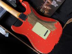 Fender Custom Shop Michael Landau 1963 Stratocaster Relic Fiesta Red over 3-Color Sunburst_8