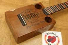 Antar ANTAR SALE! "1886" Brand Cedar Wood Cigar Box Concert Ukulele #4779