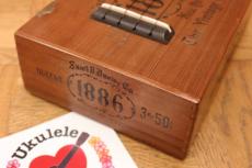 Antar ANTAR SALE! "1886" Brand Cedar Wood Cigar Box Concert Ukulele #4779_2