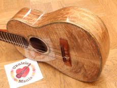 MAUI MUSIC MAUI MUSIC SALE! Deluxe Retro Curly Mango Tenor with Paua Shell Inlay #5088_2