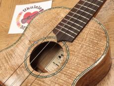 MAUI MUSIC MAUI MUSIC SALE! Deluxe Retro Curly Mango Tenor with Paua Shell Inlay #5088_3