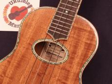 MAUI MUSIC MAUI MUSIC SALE! Deluxe Curly Koa Tenor with Curly Maple Binding and Paua Shell Inlay #5323_3