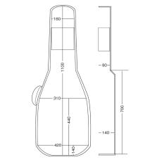 KIKUTANI GVB-60W アコースティックギター用ギグバッグ_2