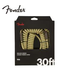 Fender Deluxe Series Coil Cable 30' -Tweed-《カールケーブル》【オンラインストア限定】