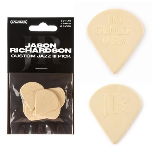Jim Dunlop JASON RICHARDSON CUSTOM JAZZ III PICK【6枚入り】【オンラインストア限定】