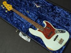 Fender Custom Shop Limited Edition 1960 Jazz Bass Relic Super Faded/Aged Sonic Blue_2